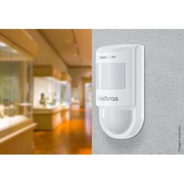 Imagem de Sensor infravermelho piro quard Micro-ondas Pet 10kg 110º 18mts Intelbras IVP 9000 MW MASK