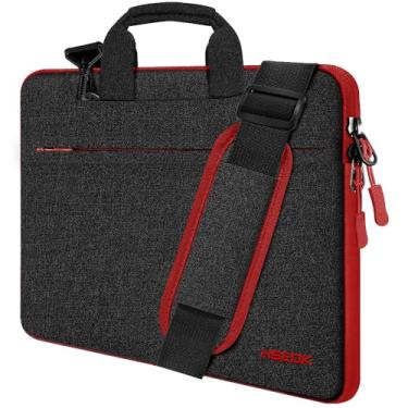 Imagem de Hseok Bolsa de ombro para laptop 15 15.6 16 polegadas, compatível com MacBook Pro 16 polegadas 2025-2019 M4 M3 M2 M1, Mac 39.1 cm, XPS 15 e a maioria dos notebooks de 15-16 polegadas, bolsa resistente