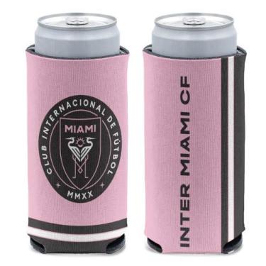 Imagem de WinCraft MLS Inter Miami CF Slim Can Cooler, Cores do time, Tamanho Único