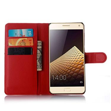 Imagem de NEKOYA Capa carteira Lenovo Vibe P1, capa carteira flip de couro PU premium com compartimento para cartão, suporte e fecho magnético [capa interior TPU à prova de choque] compatível com Lenovo Vibe P1