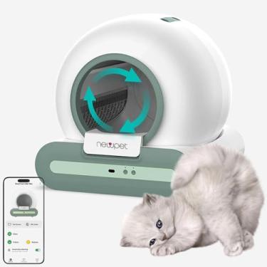 Imagem de Caixas de Areia para Gatos, Banheiro Inteligente Gato Tuya WIFI Controle de APP Caixa Areia Gato Autolimpante Banheiro Gato (Branco(Kit 1))