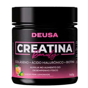 Imagem de Creatina com Colágeno, Biotina e Ácido Hialurônico - Sabor Pink Lemonade para Energia e Cuidados da Pele