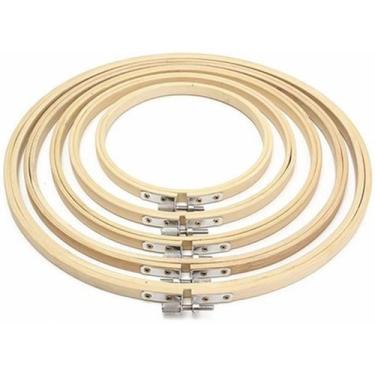 Imagem de 05 Bastidores Bambu Tarraxa Bordado Manual Ponto Russo. - Evolvere, Co