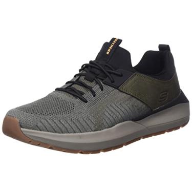 Imagem de Skechers Neville-Calhan Oxford masculino, Oliva/Preto, 46