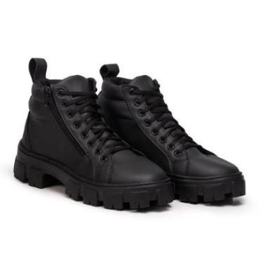 Imagem de Bota Feminina com Solado tratorado Plataforma Anti-Derrapante. Coturno Sola Alta.-Feminino