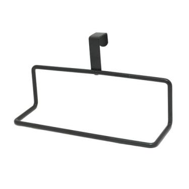 Imagem de Suporte de Pano de Prato e Toalha para Gaveta e Porta - Wincy, PRETO