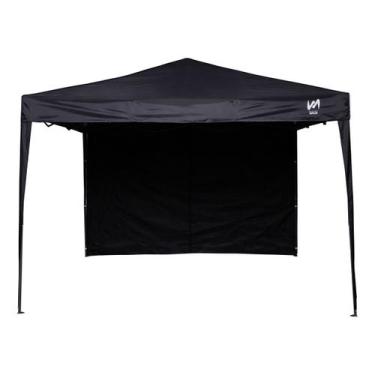 Imagem de Gazebo Dobrável 3x3 Tendas Wild - Praia E Campo 1 Parede - Preto
