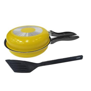 Imagem de Omeleteira Antiaderente Marpal Grande Original, Amarelo