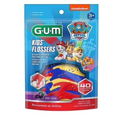Imagem de Fio Dental Fluoretado Infantil com Cabo Sunstar Gum Patrulha Canina 40