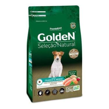 Imagem de GoldeN Seleção Natural Cães Adultos Porte Pequeno Frango & Arroz 3 kg 