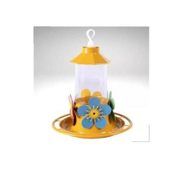 Imagem de Bebedouros Para Beija Flores Com Bandeja 250ml - JEL PLAST, Amarelo