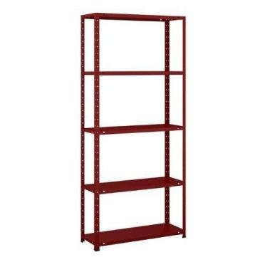 Imagem de Estante 5 Prateleiras Aço Livros Quarto Cozinha Fer EAF005 - Elite Aço
