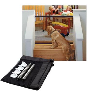 Imagem de Tela Grade De Porta Cachorro Pet Caes Cao Bebe Gato Crianças Parede - 