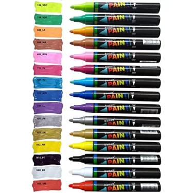 Imagem de Marcador Paint Marker, Bismark, PK0115G, Ponta Media 2.2, 15 Cores sortidas