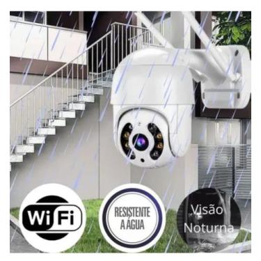 Imagem de Câmera doméstica wi-fi rotativa visão noturna sensor de movimento a pr