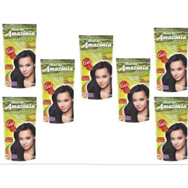 Imagem de Hene em gel amazonia 180gr pouch preto forte (preto azulado) - DIVINA 