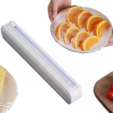 Imagem de Cortador Dispenser De Plástico Filme PVC Organizador Cozinha - Top
