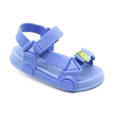 Imagem de Papete Plugt Infantil BoraBora Fibras Naturais Azul Lilás, 21/22