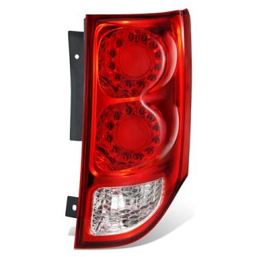 Imagem de DNA MOTORING Conjunto de lanterna traseira de LED/halogênio do lado do passageiro (direita) estilo original de fábrica compatível com Grand Caravan 2011-2020, CH2801199, OEM-TL-075-R