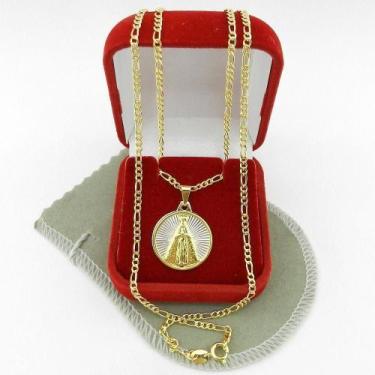 Imagem de Corrente Masculina 50cm 2mm N S Aparecida Folheado Ouro 18k CR277 - WN