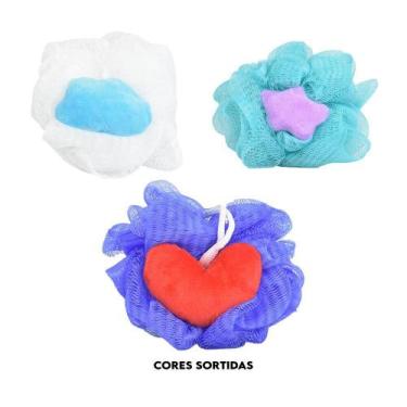 Imagem de Esponja Para Banho Infantil Zoo Kids Cores Sortidas Ricca