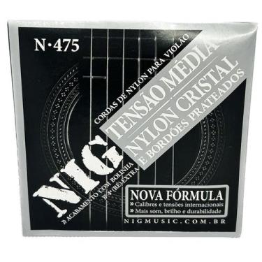 Imagem de Cordas Violão Nig Nylon Médio com bolinha + palheta + corda extra D (r