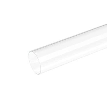 Imagem de DMiotech Tubo de acrílico transparente de 42 mm x 45 mm, tubo de plástico rígido para tubo de água de aquário, sistema de resfriamento de água, encanamento