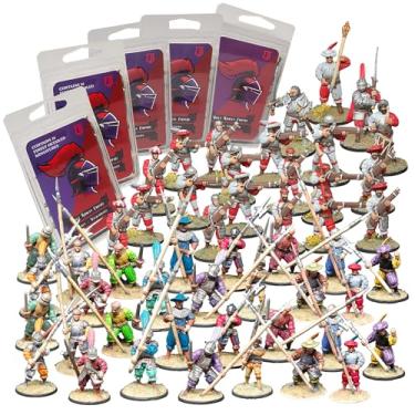 Imagem de Ludus Bellum - German Blades & Bolts Battle - 28mm Medieval Miniature Models for Wargaming & DND - Historical German Tabletop Miniatures for Warhammer, Dungeons & Dragons, Pike & Shotte and Heroquest