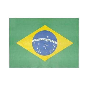 Imagem de Painel TNT Bandeira Brasil Copa do Mundo 1,40x1,03m - 01 un - Não info