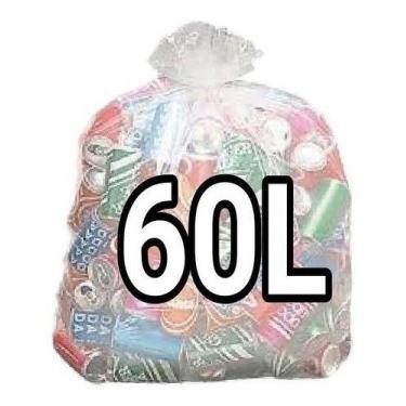 Imagem de Sacos De Lixo Transparente 60l Reforçado 100 Un Fabricante - HIGIPACK