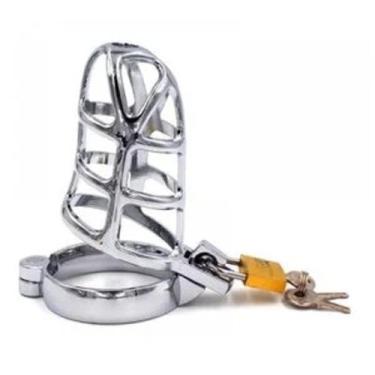 Imagem de Cinto De Castidade Vazado Com Anel E Cadeado Vipmix