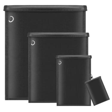 Imagem de 4 Pack Faraday Bags, Faraday Bag for Laptops & Tablets & Phones & Car Keys, Anti-Tracking Faraday Key Fob Protector, Waterproof & Fireproof Faraday Bag (2000℉), RFID Signal Blocker Faraday Pouch