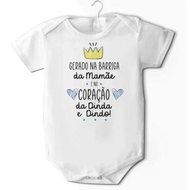 Imagem de Body Dinda e Dindo Bebê Gerado na Barriga da Mamãe - Loja Dinka