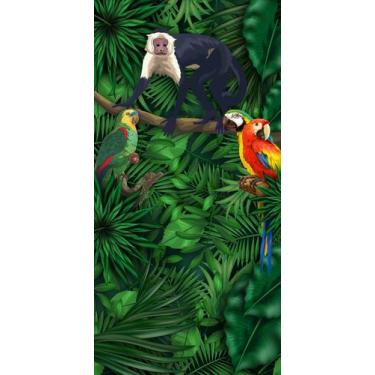 Imagem de Painel Vertical de Tecido Sublimado Vida Selvagem Animais Floresta Sem