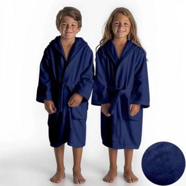 Imagem de Roupão Tamanho P Juvenil Menino E Menina Premium Conforto Super Luxuos