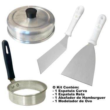 Imagem de Kit Lanches Abafador/Modelador De Ovo E 2 Espátulas - A2B Presentes