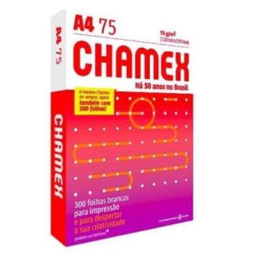 Imagem de Papel Sulfite, Chamex, A4, 75g, Pacote De 300 Folhas - Nacional