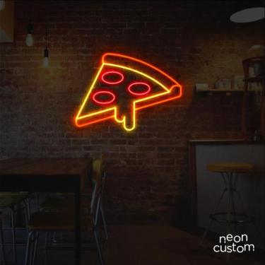 Imagem de painel letreiro led Neon Pizza decoracao festa bar - Neon Custom, Mult