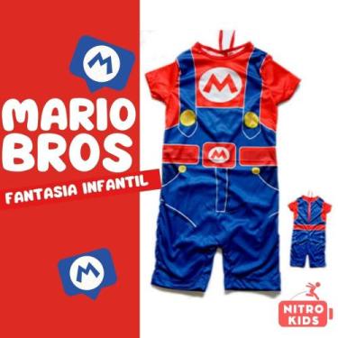 Imagem de Fantasia Curta sem Enchimento do Mario Bros - Podumaju, G