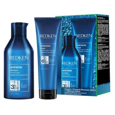 Imagem de Kit Shampoo 300ml e Máscara 250ml Redken Extreme - Reconstrução Cabelo