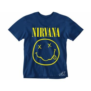 Imagem de Camiseta Nirvana camisa Banda de Rock Masculina e Feminina blusa Uniss