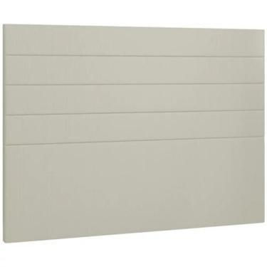 Imagem de Cabeceira Box Queen Lisboa em Linho - Perfan Móveis, Linho Cinza Claro