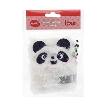 Imagem de Mini Caderno/Caderneta Chaveiro Panda Branco Molin - DAC