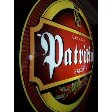 Imagem de Quadro Luminoso Decorativo Cerveja Patrícia Led Bivolt p/ Bar Boteco C
