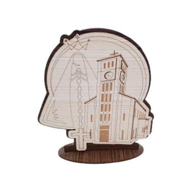 Imagem de Display com Base Santuário Nossa Senhora 16cm Madeira Mdf - ATACADÃO D