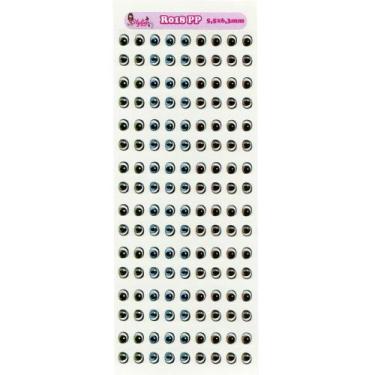Imagem de Cartela De Olhos Resinados Styler Biscuit R018 PP - 5,5 X 6,3mm