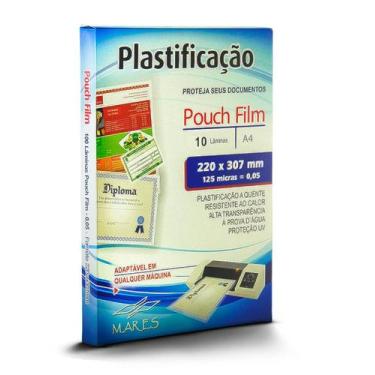 Imagem de Polaseal A4 220x307 -   10 Folhas - Plástico para Plastificação Pouch 