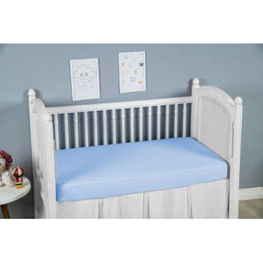 Imagem de Kit 2 Lençois De Berço Avulso Com Elastico Percal 100% Algodão America