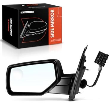 Imagem de A-Premium Espelho retrovisor elétrico do lado do motorista - compatível com Chevrolet Tahoe, Suburban 3500 HD e GMC Yukon, Yukon XL - Retrovisor retrovisor externo preto dobrável manual aquecido com