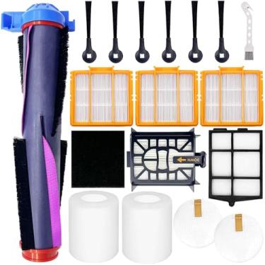 Imagem de Peças de reposição para Shark RV2820AE AV2800ZE RV2820YE RV2820ZE AV2820S AV2820AE RV2800AE RV2800S Detect Pro Robot Aspirador, Escova Principal Filtro Lateral Escova Pré-Filtro Pré-Motor Espuma e